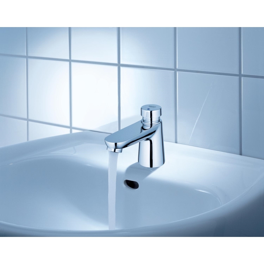 GROHE 36265000-itsesulkeutuva pylväshana EUROECO COSMOPOLITAN T DN 15 kromi