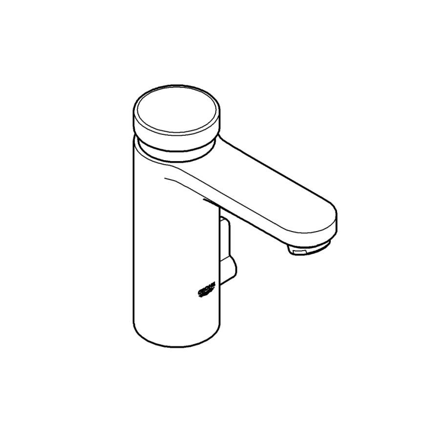 GROHE 36317000 - Itsesulkeutuva pesuallashana EUROSMART COSMOPOLITAN T kromi