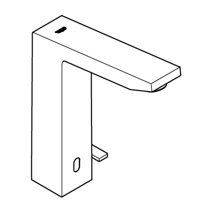 GROHE 36440000 - Infrapunaohjattu elektroninen pesuallashana EUROCUBE E DN 15 kromi
