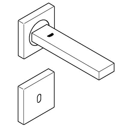 GROHE 36442000 - EUROCUBE E infrapuna-elektroninen hana, kiiltävä kromi