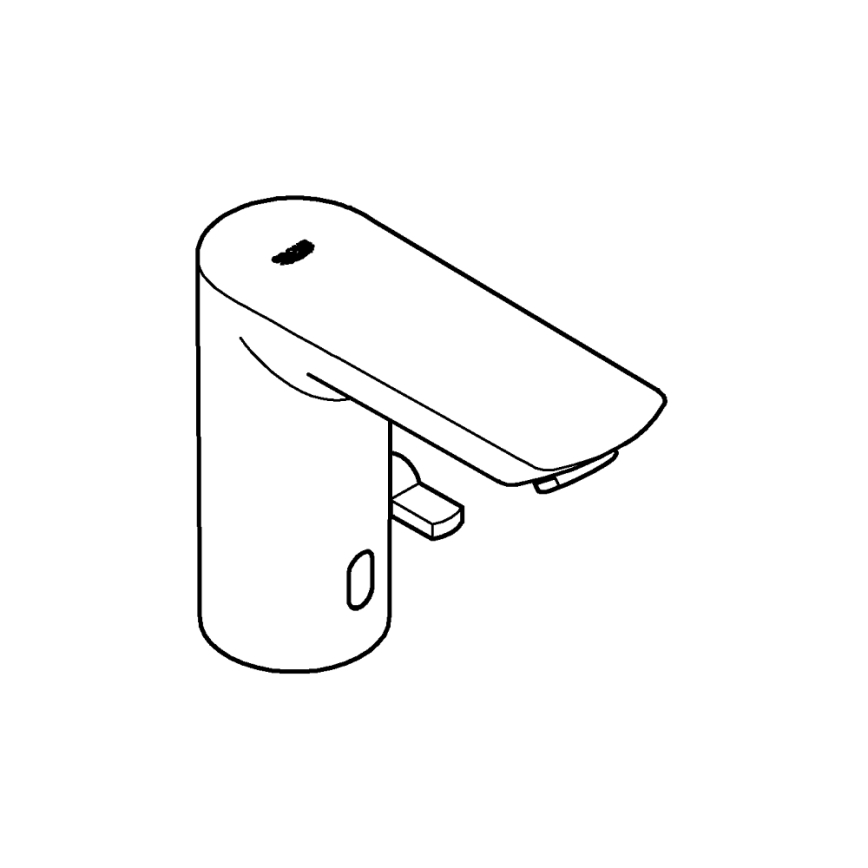 GROHE 36453000 - Infrapuna-elektroninen pesuallashana BAU COSMOPOLITAN E 123 mm kromi