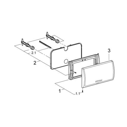 GROHE 37053SH0 - CLASSIC huuhtelupainike 330 × 190 mm valkoinen