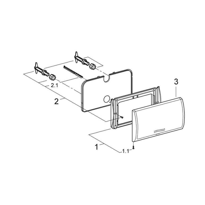 GROHE 37053SH0 - CLASSIC huuhtelupainike 330 × 190 mm valkoinen
