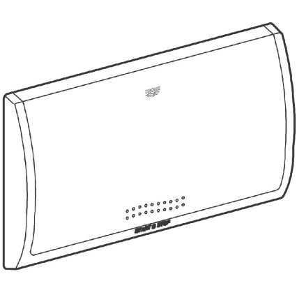 GROHE 37053SH0 - CLASSIC huuhtelupainike 330 × 190 mm valkoinen