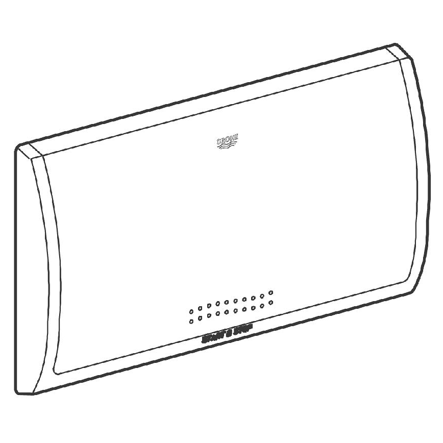 GROHE 37053SH0 - CLASSIC huuhtelupainike 330 × 190 mm valkoinen