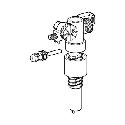 GROHE 37092000 - Täyttöventtiili 38” kiillotettu kromi