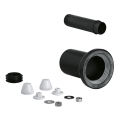 GROHE 37311K00 - WC:n tulo- ja poistosarja 150 mm, musta