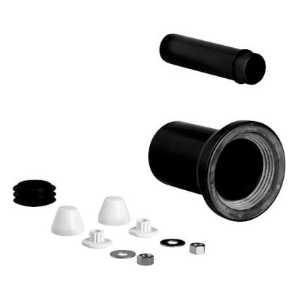 GROHE 37311K00 - WC:n tulo- ja poistosarja 150 mm, musta