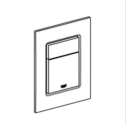 GROHE 37535AL0 - Huuhtelupainike SKATE COSMOPOLITAN S 130 × 172 mm grafiitinharmaa