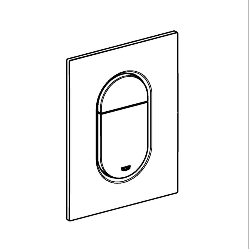 GROHE 37624SH0 - Huuhtelupainike ARENA COSMOPOLITAN S 130 × 172 mm valkoinen