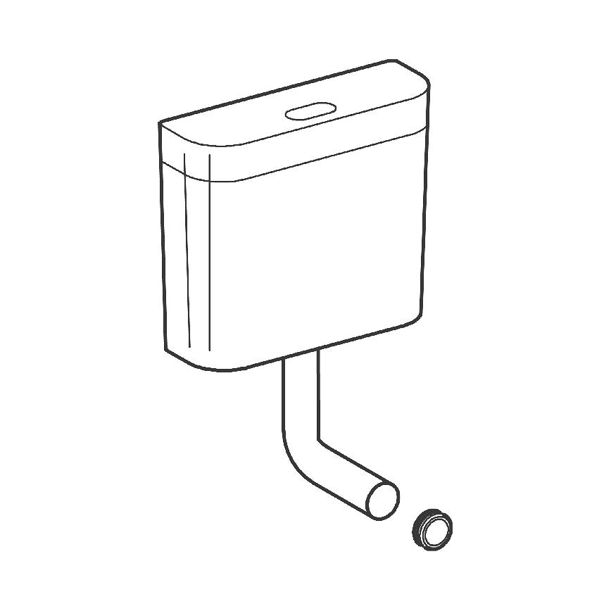 GROHE 37791SH0 - PS-huuhtelusäiliö, valkoinen