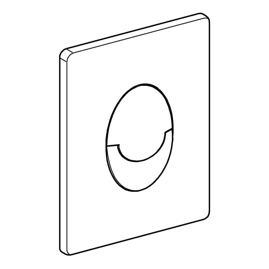 GROHE 38505P00 - SKATE AIR huuhtelupainike 156 × 197 mm, mattakromi