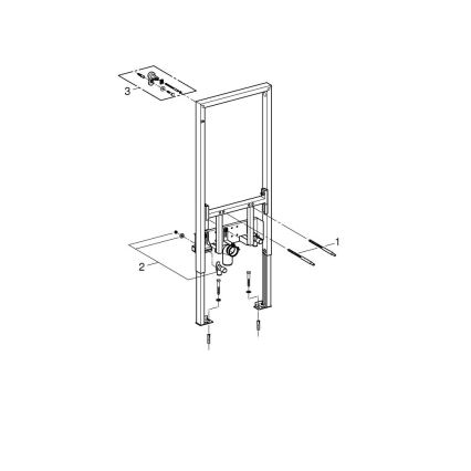 GROHE 38553001 - Bideemoduuli RAPID SL 1,13 m valkoinen