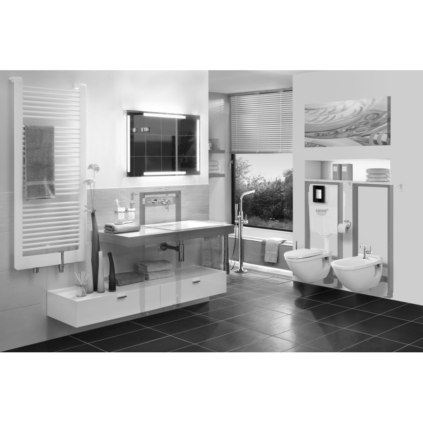 GROHE 38553001 - Bideemoduuli RAPID SL 1,13 m valkoinen