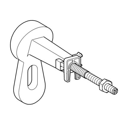 GROHE 3855800M - RAPID SL seinäliitäntä 130-230 mm kiiltävä kromi