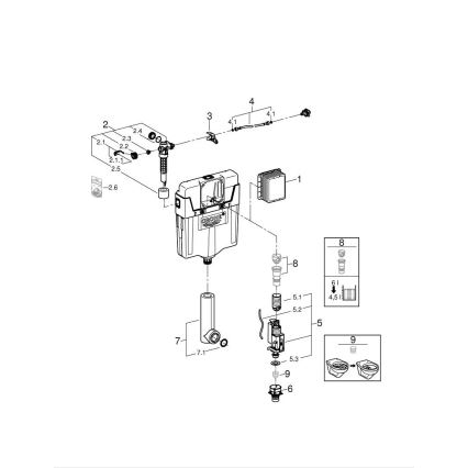 GROHE 38661000 - GD 2 huuhtelusäiliö