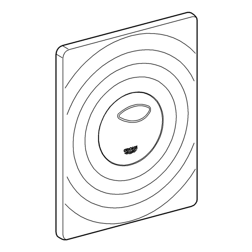 GROHE 38861000 - Ohjauspainike SURF 156 × 197 mm kiiltävä kromi