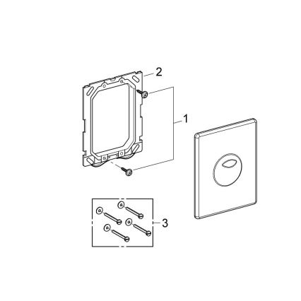 GROHE 38862SH0 - SKATE 156 × 197 mm valkoinen
