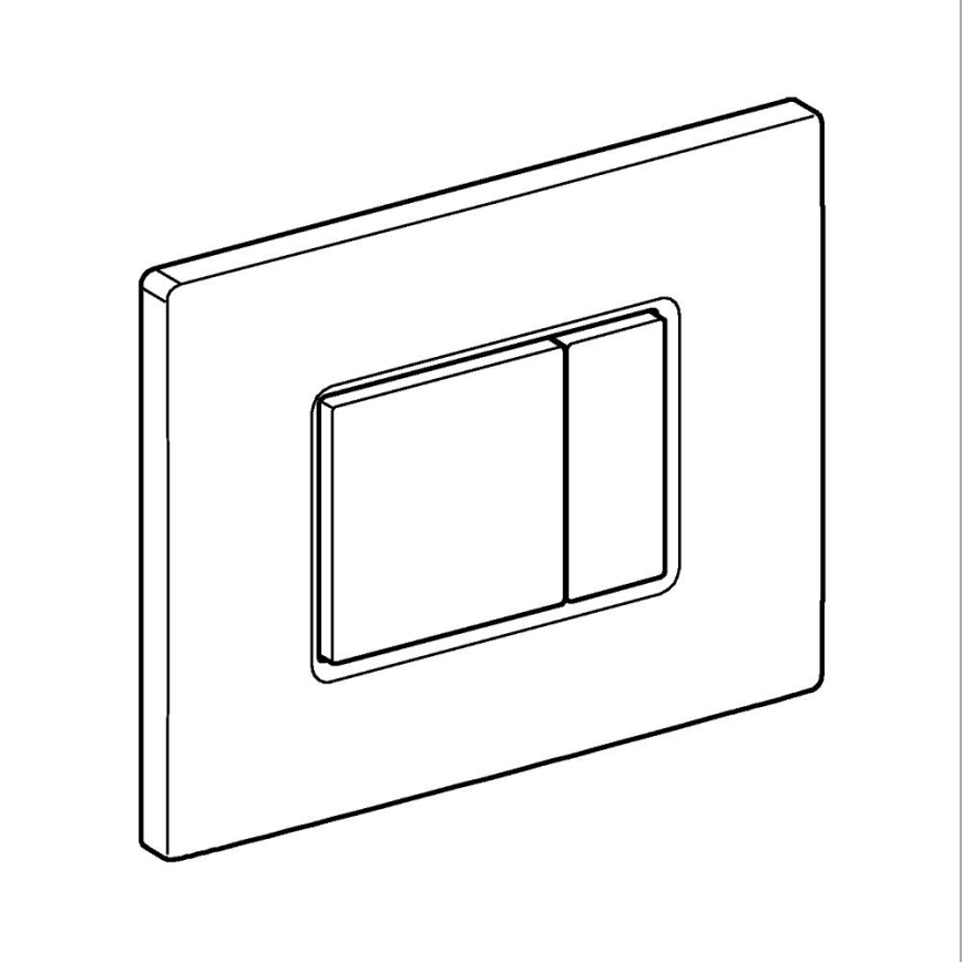 GROHE 38966KV0 - Huuhtelupainike EVEN 156 × 197 mm musta