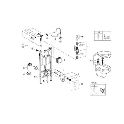 GROHE 39116000 - 4-in-1-setti, SOLIDO COMPACT -keraamiosalla, 1,13 m