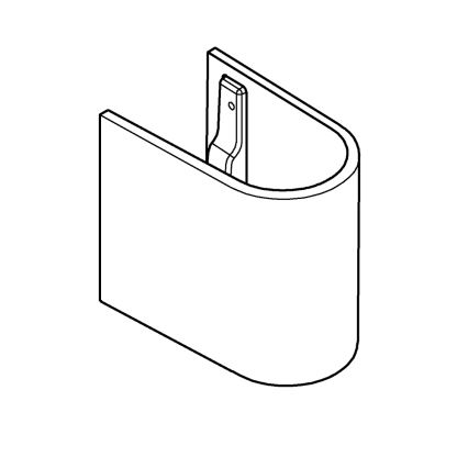 GROHE 39201000 - Puolijalusta EURO CERAMIC 210 × 300 × 322 mm keramiikka/valkoinen