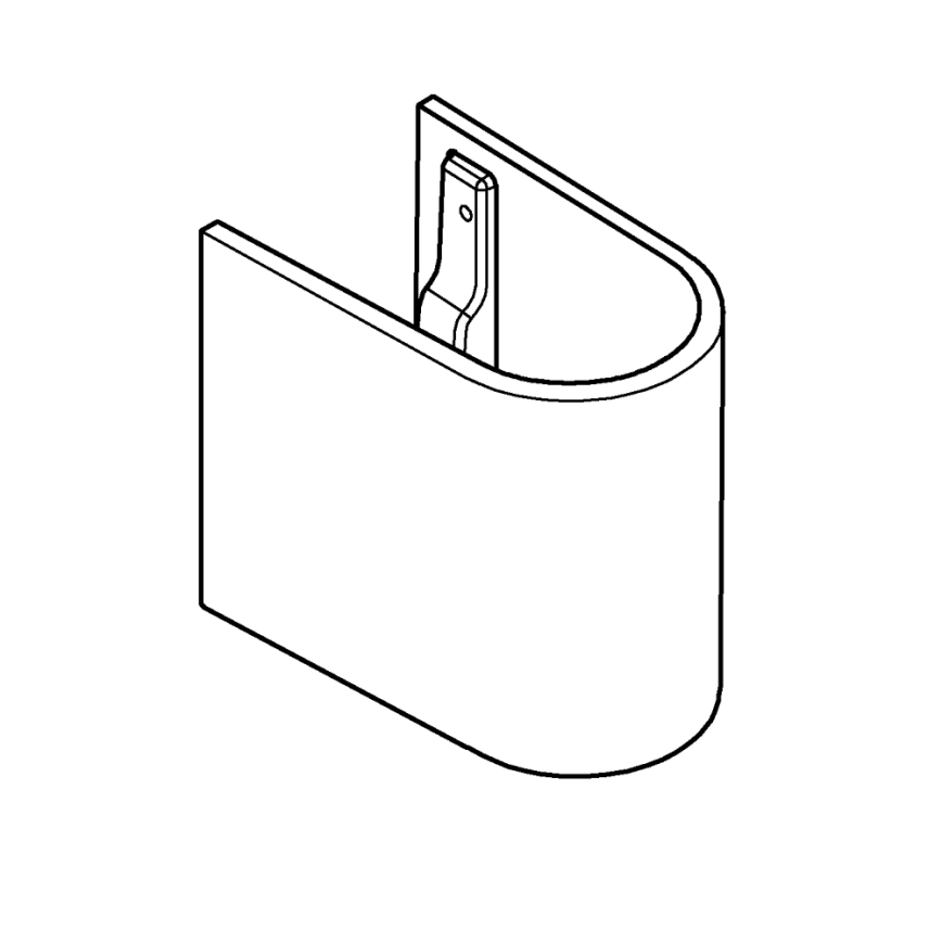 GROHE 39201000 - Puolijalusta EURO CERAMIC 210 × 300 × 322 mm keramiikka/valkoinen