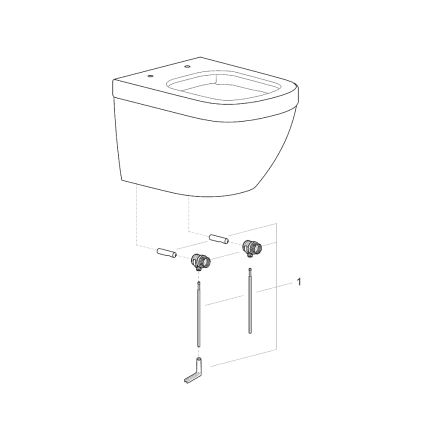 GROHE 39206000 - Seinään asennettava WC-istuin EURO CERAMIC 49 cm keramiikka/valkoinen