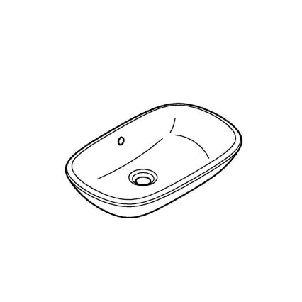 GROHE 39216000 - Pöytätason pesuallas EUROSTYLE 500 × 380 mm keraaminen/valkoinen