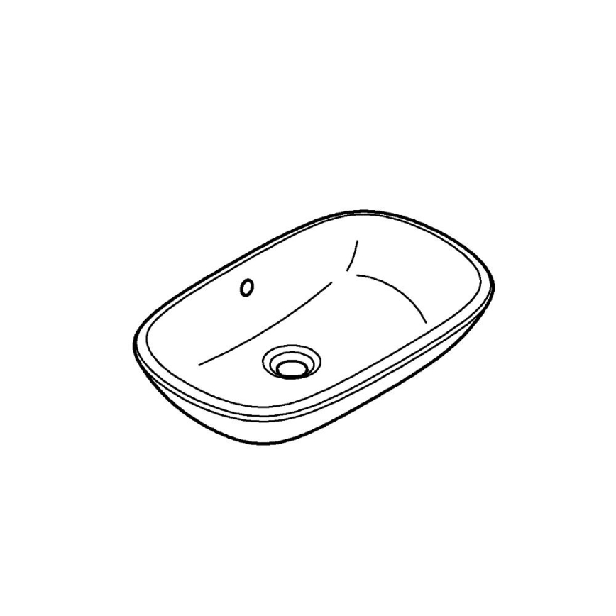 GROHE 39216000 - Pöytätason pesuallas EUROSTYLE 500 × 380 mm keraaminen/valkoinen