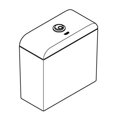 GROHE 39332000 - EURO CERAMIC huuhtelusäiliö 385 × 170 × 370 mm keramiikka/valkoinen