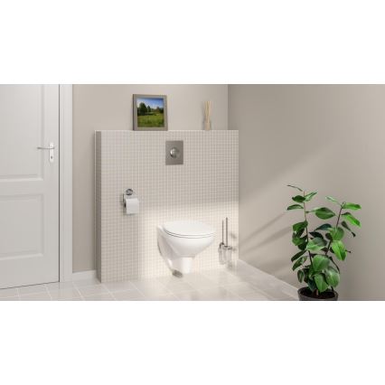 GROHE 39351000 - Seinään asennettava WC-istuin BAU CERAMIC 53,1 × 36,8 × 36,3 cm keramiikka/valkoinen