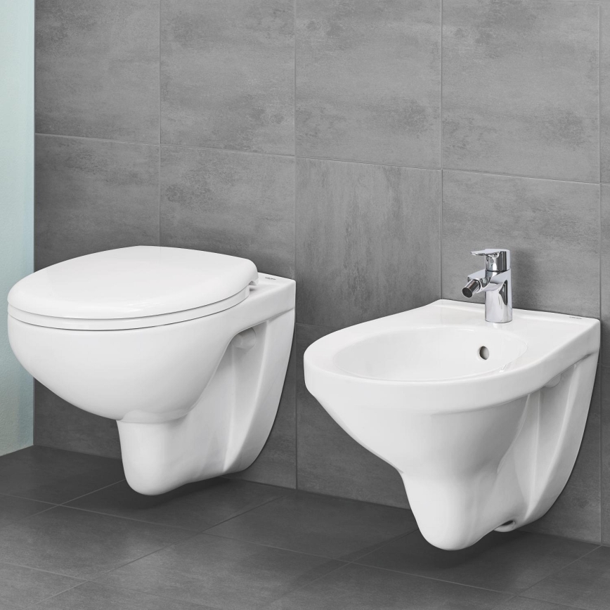 GROHE 39351000 - Seinään asennettava WC-istuin BAU CERAMIC 53,1 × 36,8 × 36,3 cm keramiikka/valkoinen