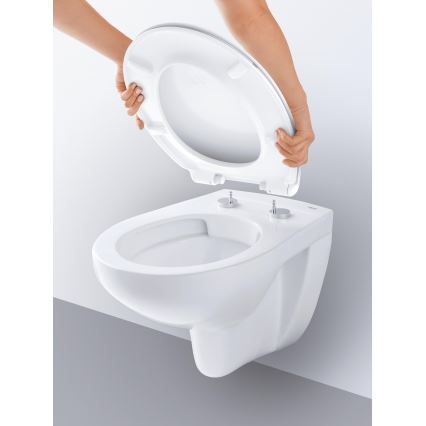GROHE 39427000 - BAU CERAMIC seinään asennettava WC-istuin 368 x 531 mm, keramiikka/valkoinen