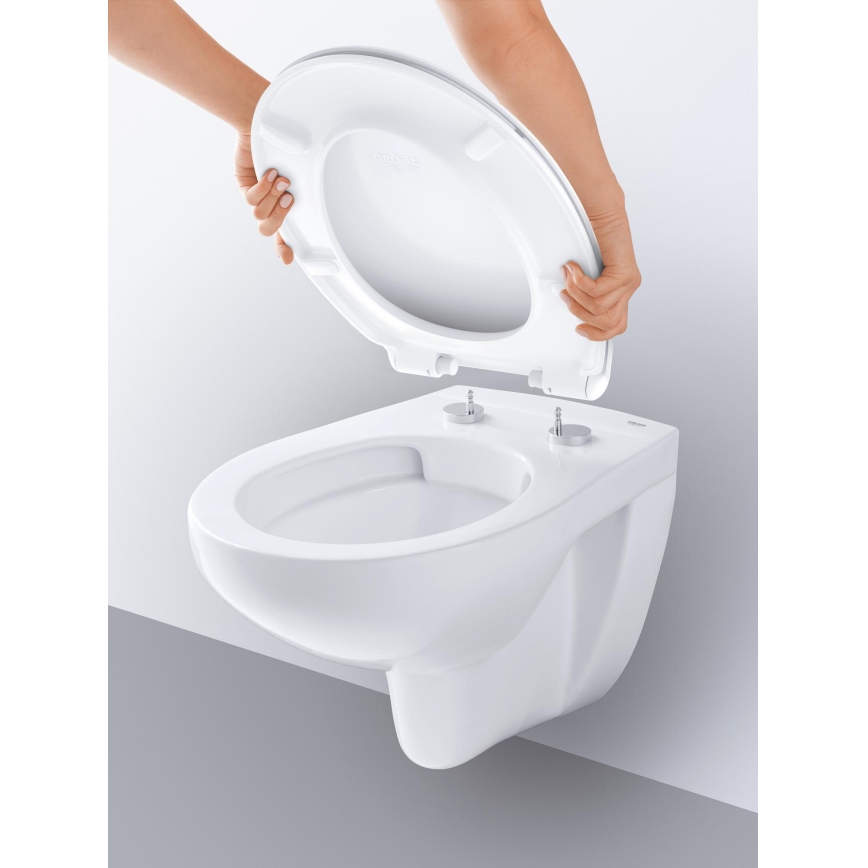 GROHE 39427000 - BAU CERAMIC seinään asennettava WC-istuin 368 x 531 mm, keramiikka/valkoinen