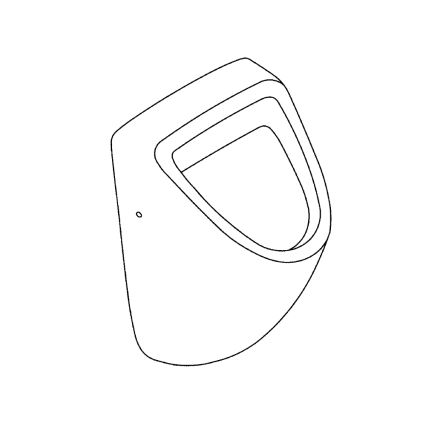 GROHE 39438000 - BAU CERAMIC -pisuaari 337 × 355 × 552 mm keramiikka/valkoinen