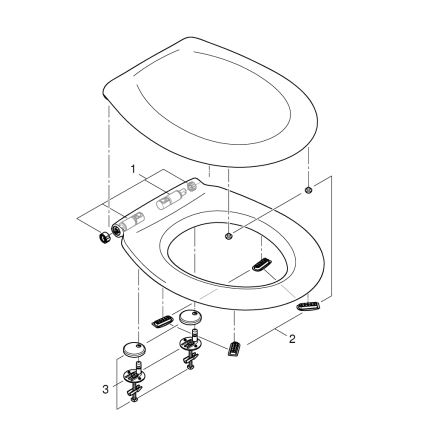 GROHE 39492000 - WC-istuin BAU CERAMIC durovalkoinen