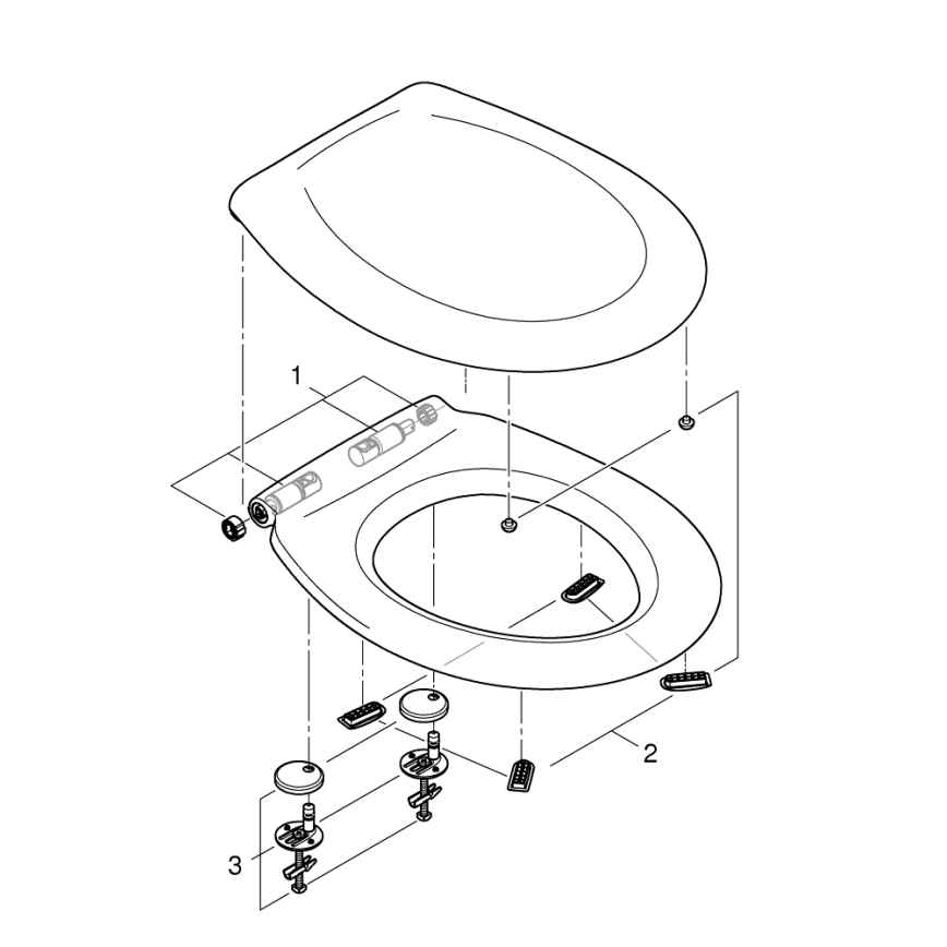 GROHE 39492000 - WC-istuin BAU CERAMIC durovalkoinen