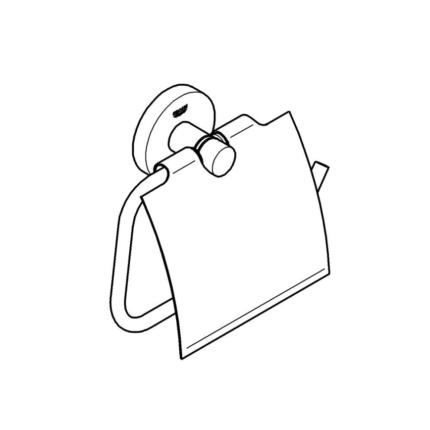 GROHE 40367001 - ESSENTIALS WC-paperiteline 167 x 119 mm kiiltävä kromi