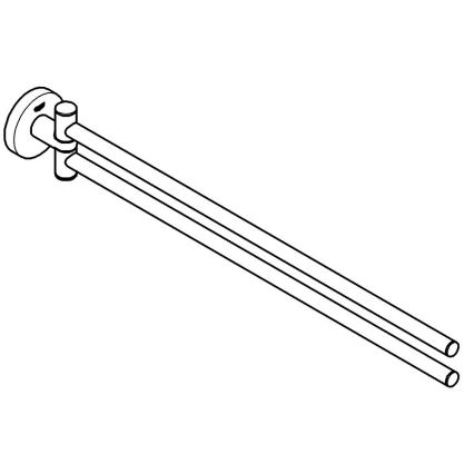 GROHE 40371AL1 - Pyyheteline ESSENTIALS 439 mm grafiitti