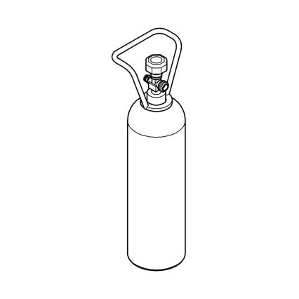 GROHE 40423000 - GROHE BLUE 2 kg CO2-painesäiliön aloituspaketti