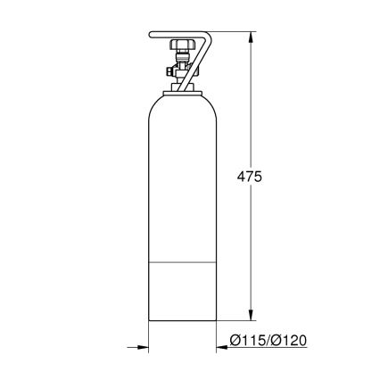 GROHE 40423000 - GROHE BLUE 2 kg CO2-painesäiliön aloituspaketti