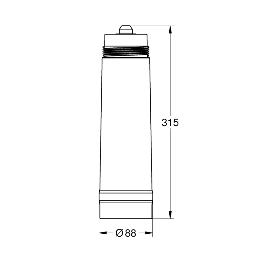 GROHE 40430001 - GROHE BLUE -suodatin 12,4” x 4,55” valkoinen