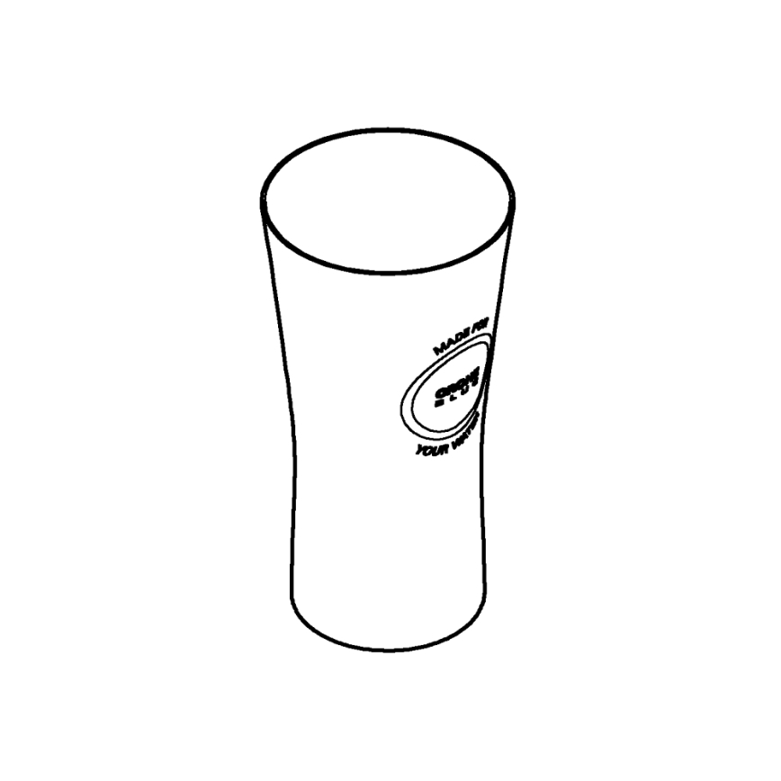 GROHE 40437000 - Setti 6 kpl BLUE-juomalaseja 250 ml, kristalli/kirkas