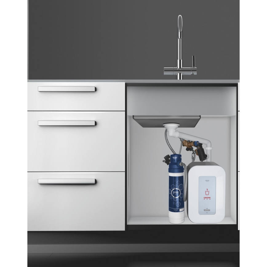 GROHE 40438001 - GROHE BLUE S -suodattimen aloitussetti, kiiltävä kromi