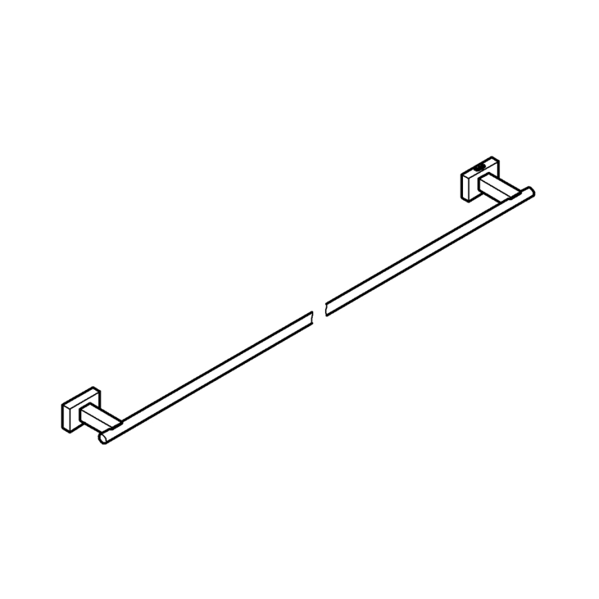 GROHE 40509AL1 - ESSENTIALS CUBE pyyhetanko 600 mm, grafiitti