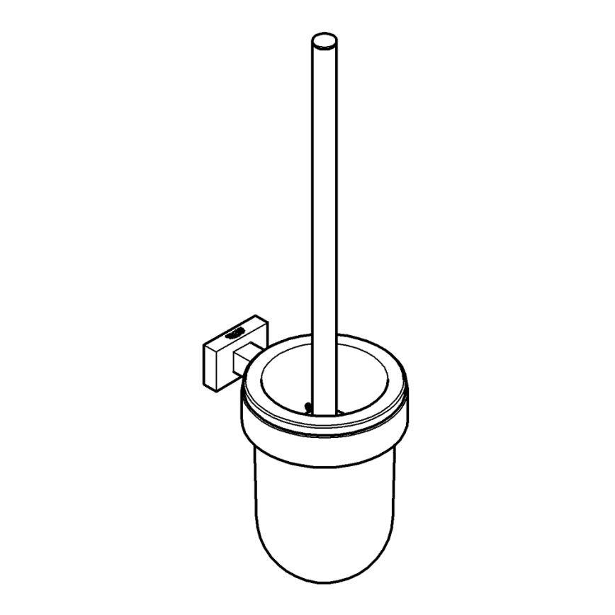 GROHE 40513DC1 - ESSENTIALS CUBE WC-puhdistussarja, ruostumaton teräs