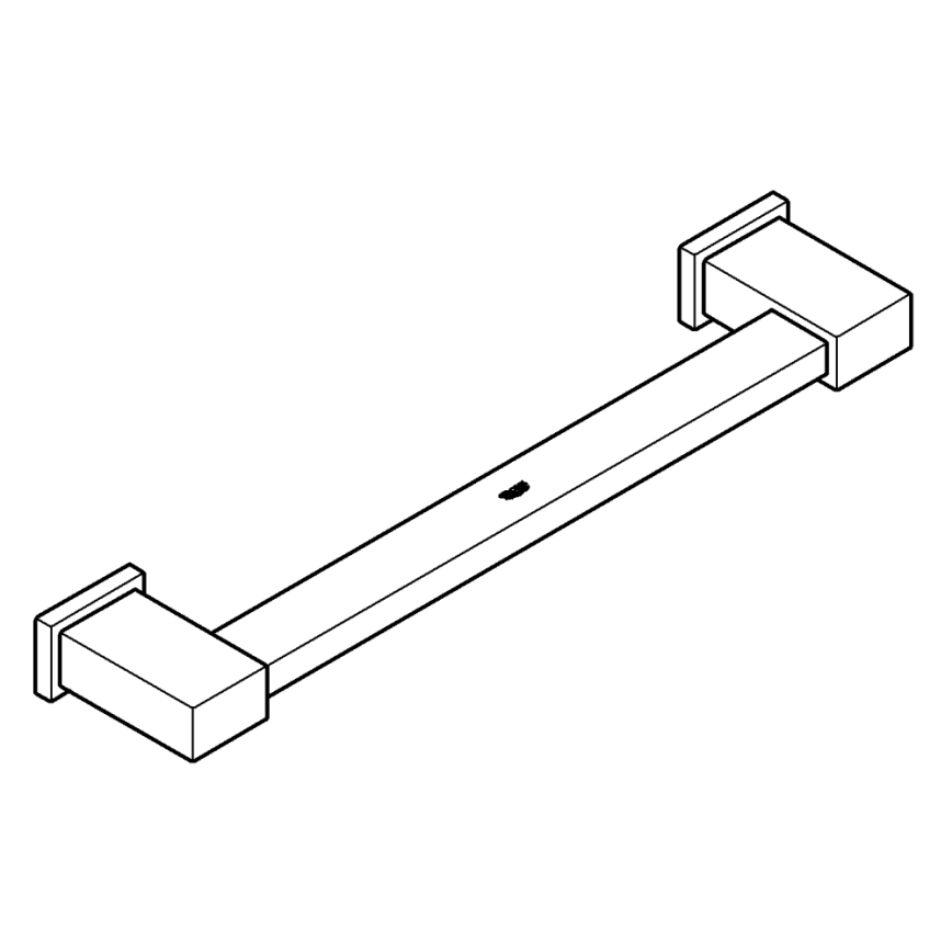 GROHE 40514001 - Pyyhetanko ESSENTIALS CUBE 392 mm, kiiltävä kromi