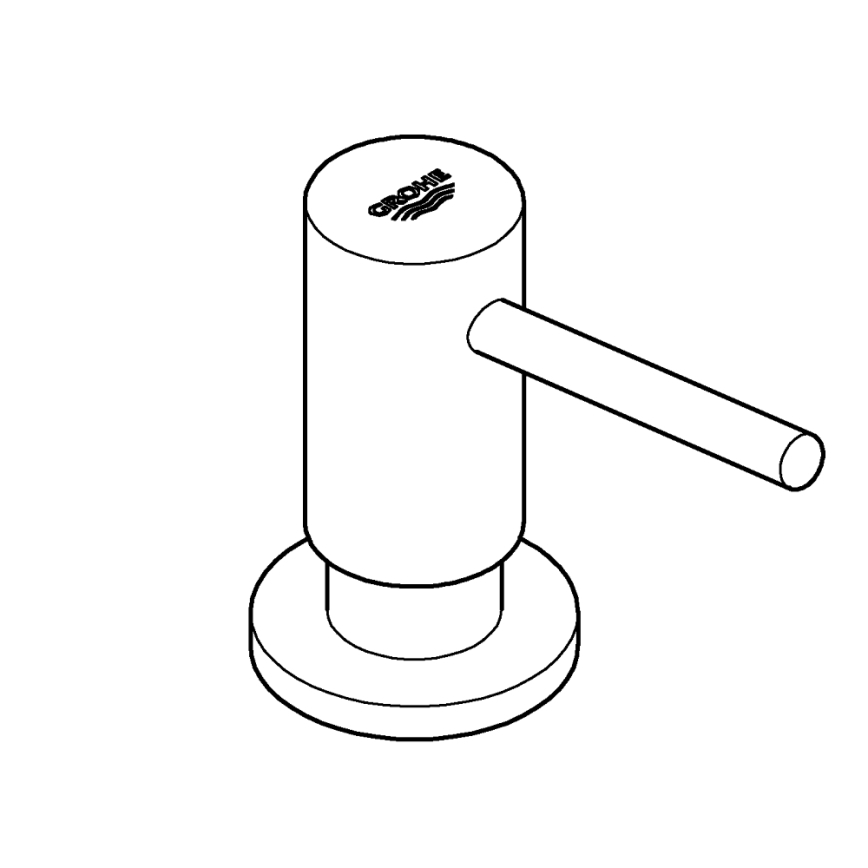 GROHE 40535000 - COSMOPOLITAN 500 ml saippua-annostelija, kiiltävä kromi