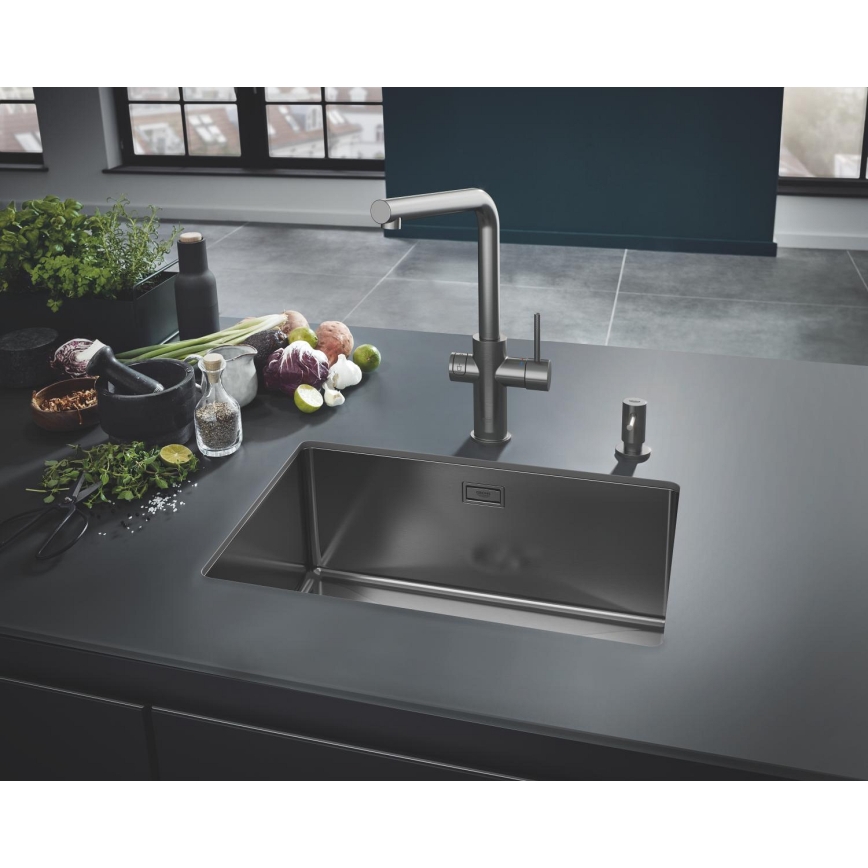 GROHE 40535AL0 - COSMOPOLITAN-saippua-annostelija 500 ml grafiitti