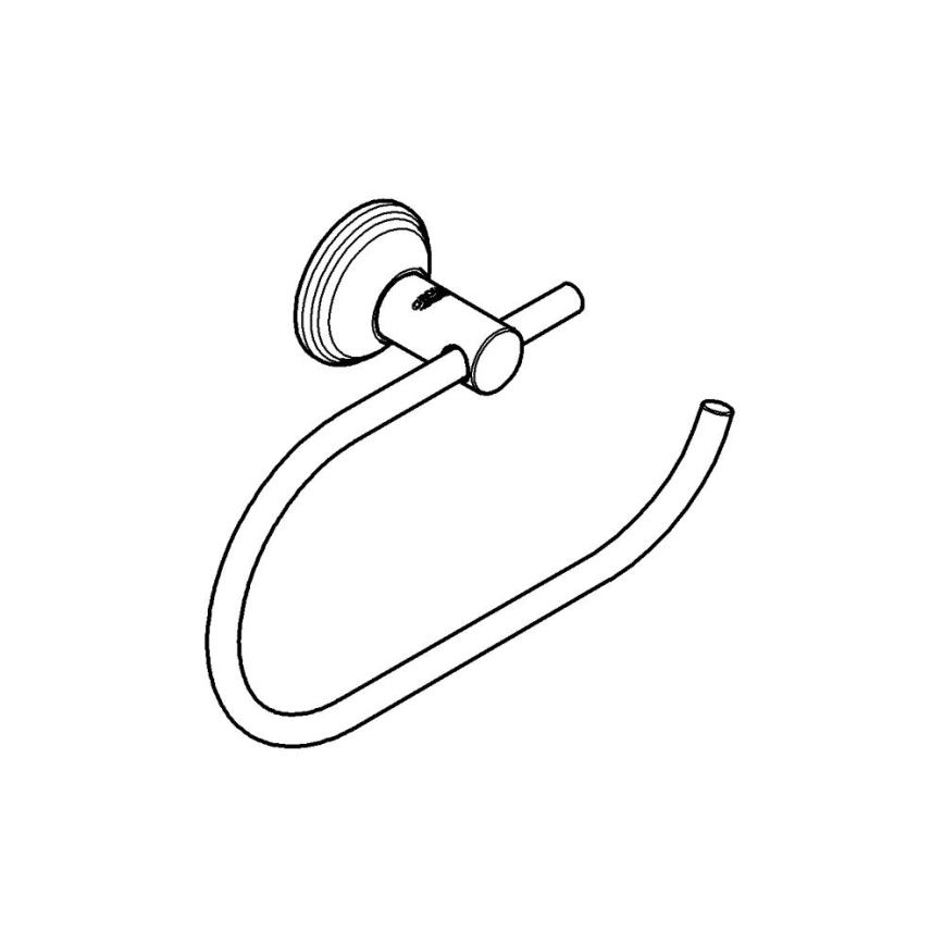 GROHE 40657001 - ESSENTIALS AUTHENTIC WC-paperiteline, kiiltävä kromi